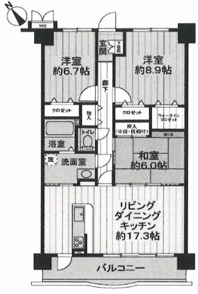 ジオ勝山通り3LDK